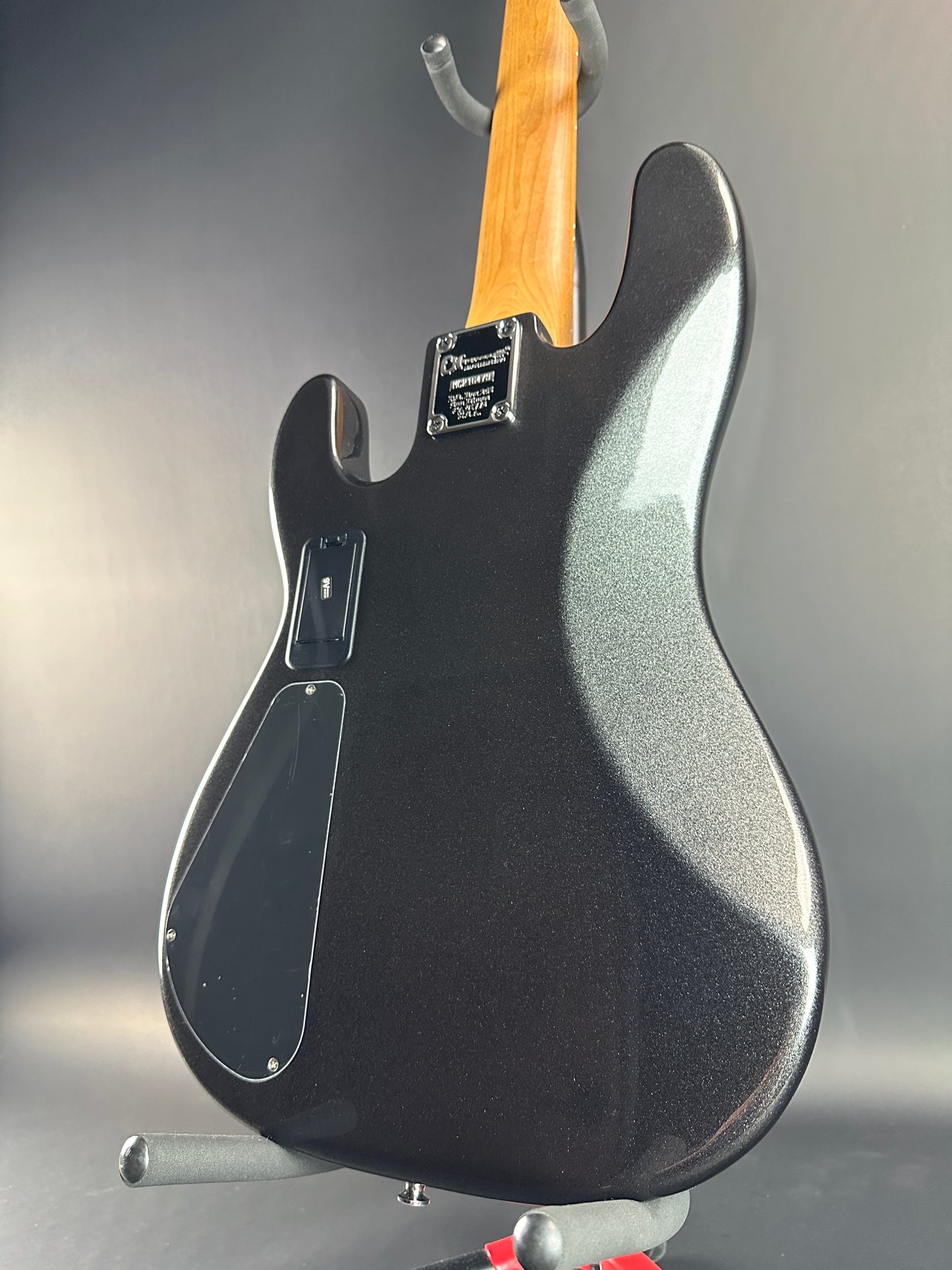 Back angle of Used Charvel Pro Mod PJ Black.