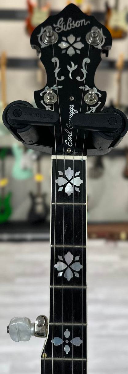 Headstock of Gibson RB250 Earl Scruggs Mastertone Banjo w/case TSS4190