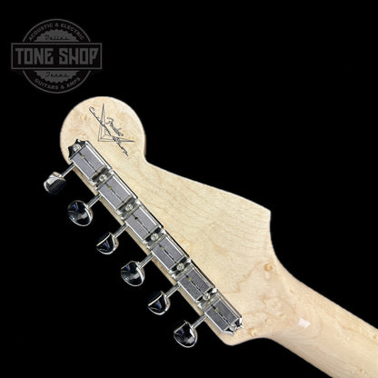 Back of headstock of Used Fender Custom Shop Dick Dale Strat.