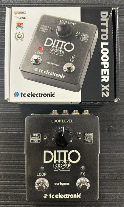 Top with box of Used TC Electronic Ditto X2 Looper w/box TSS4493