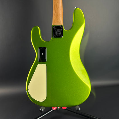 Back of Used Charvel San Dimas Bass PJ IV Green.