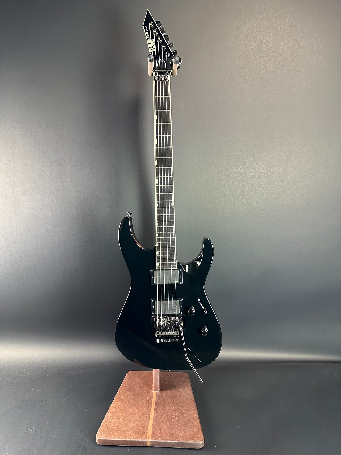 Full front of Used ESP M-11 Custom Black.