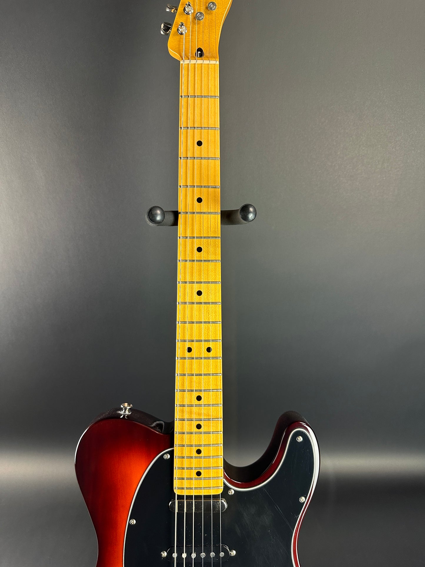 Fretboard of Used Fender Modern Player Tele Plus.