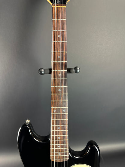 Fretboard of Used 1999 Squier Vista Musicmaster Black.