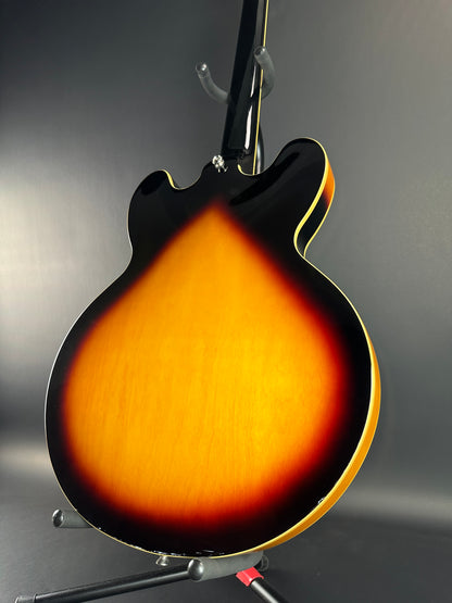 Back angle of Used Epiphone ES-335 Pro Burst.