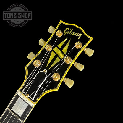 Front of headstock of Used Gibson Custom Shop CS-356 Red.