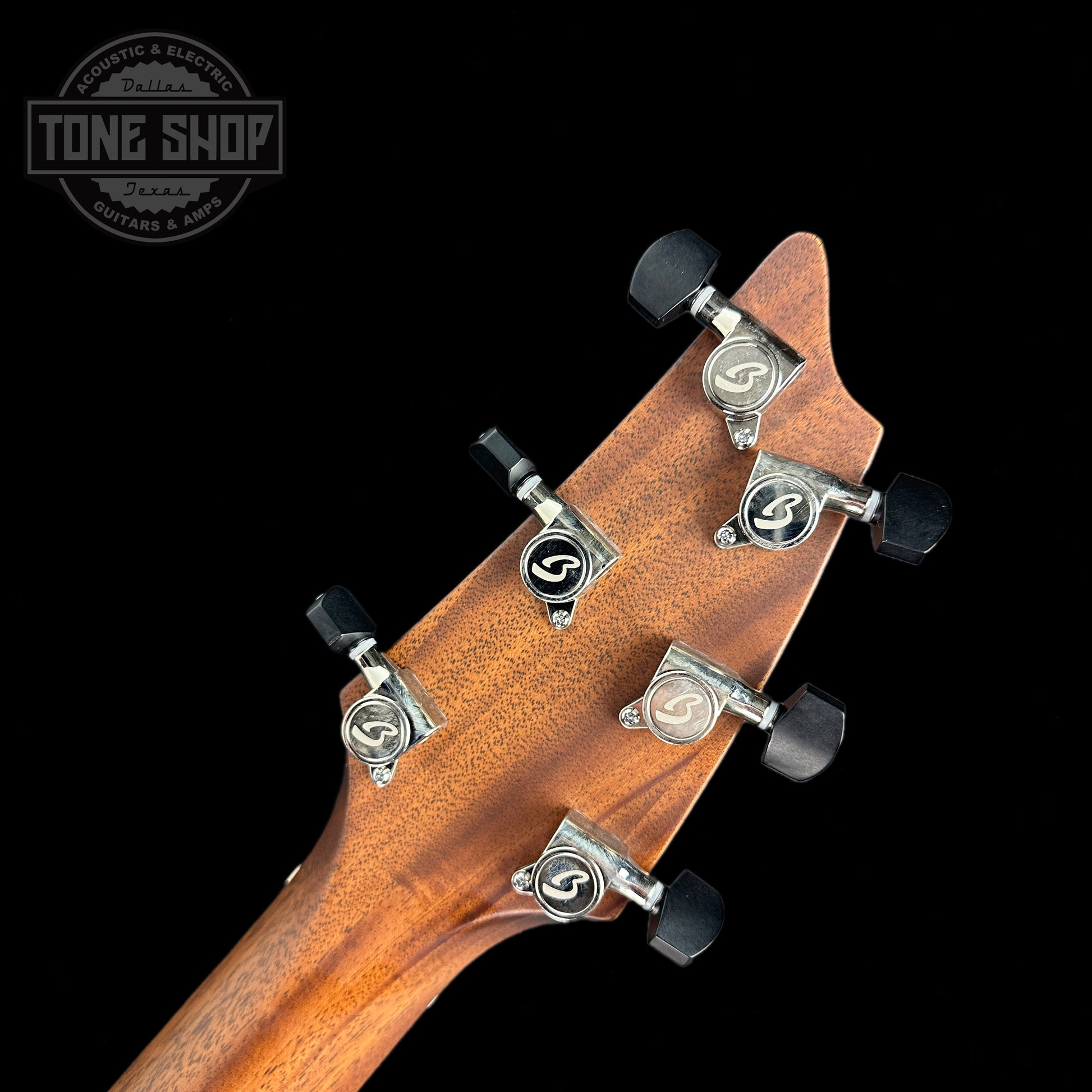 Back of headstock of Used Breedlove Premier Concert CE.