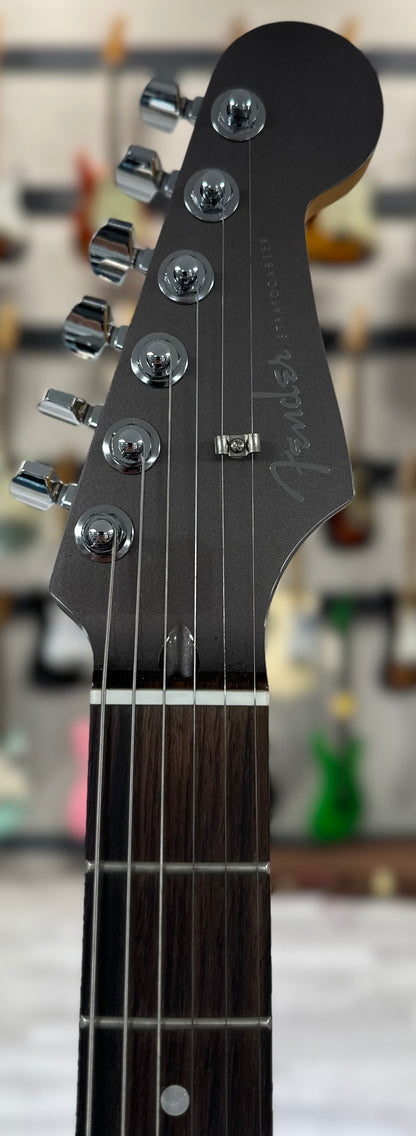 Headstock of Used 2023 Fender Aerodyne Special Stratocaster HSS Dolphin Gray Metallic w/bag TSS4122