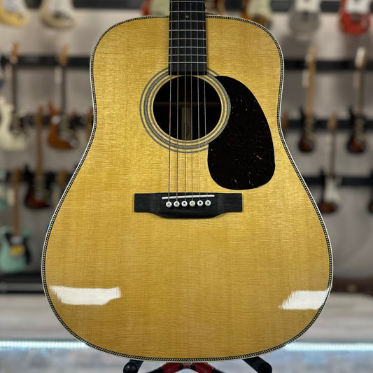 Front of Used 2023 Martin HD-28 Natural w/case TSS4241