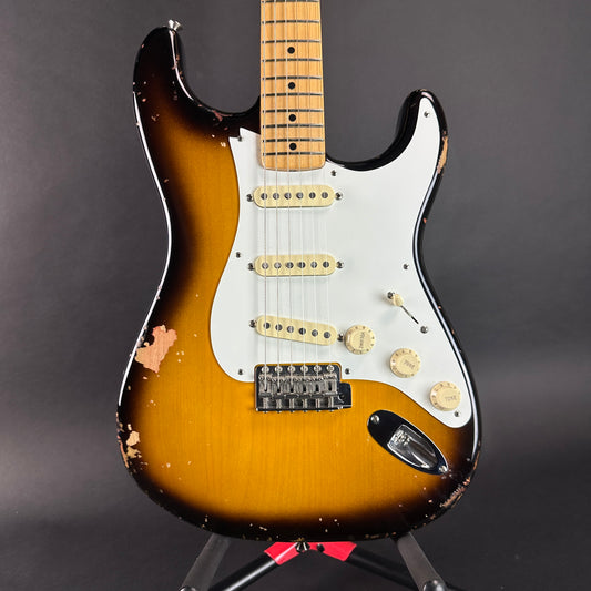 Front of Used 2017 Fender Wildwood '56 Strat Sunburst.
