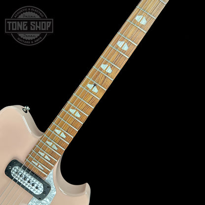 Fretboard of Powers Electric A-Type Cochon PInk PF42 Pearl Brass Neutral Hard Tail.