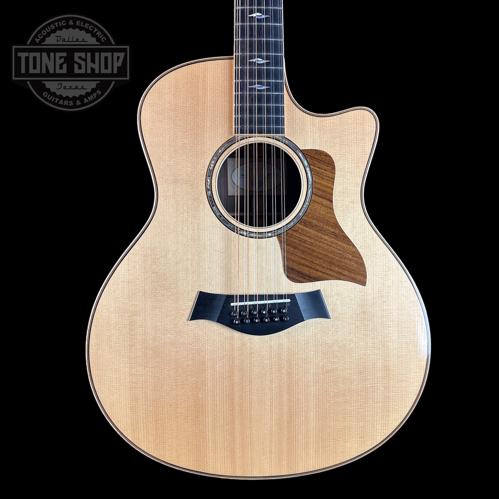 Front of Used Taylor 856ce 12 String.