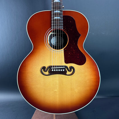 Front of Used Gibson SJ-200 Studio Rosewood Burst.