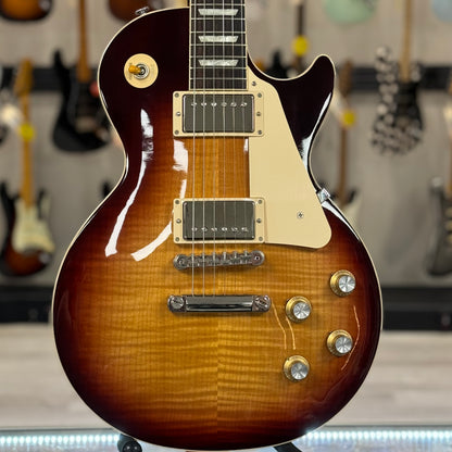 Front of Used 2024 Gibson Les Paul Standard Tobacco Burst w/case