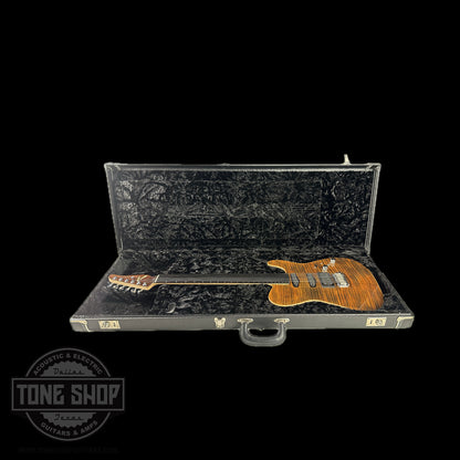 Used Tom Anderson Hollow T Drop Top Tiger Eye in case.