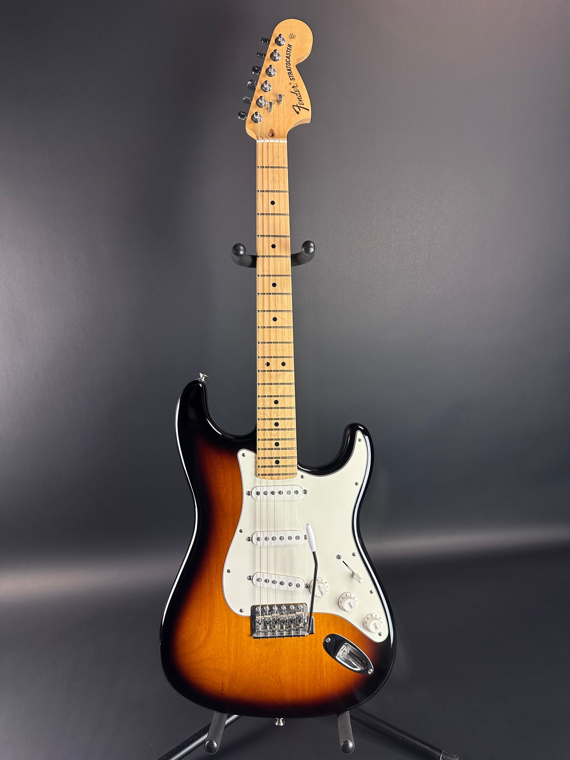 Full front of Used Fender American Special Strat Burst.