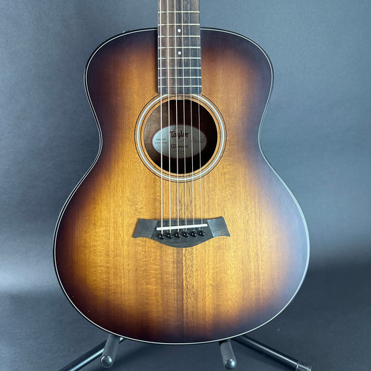 Front of Used Taylor GS Mini-e Plus Koa.