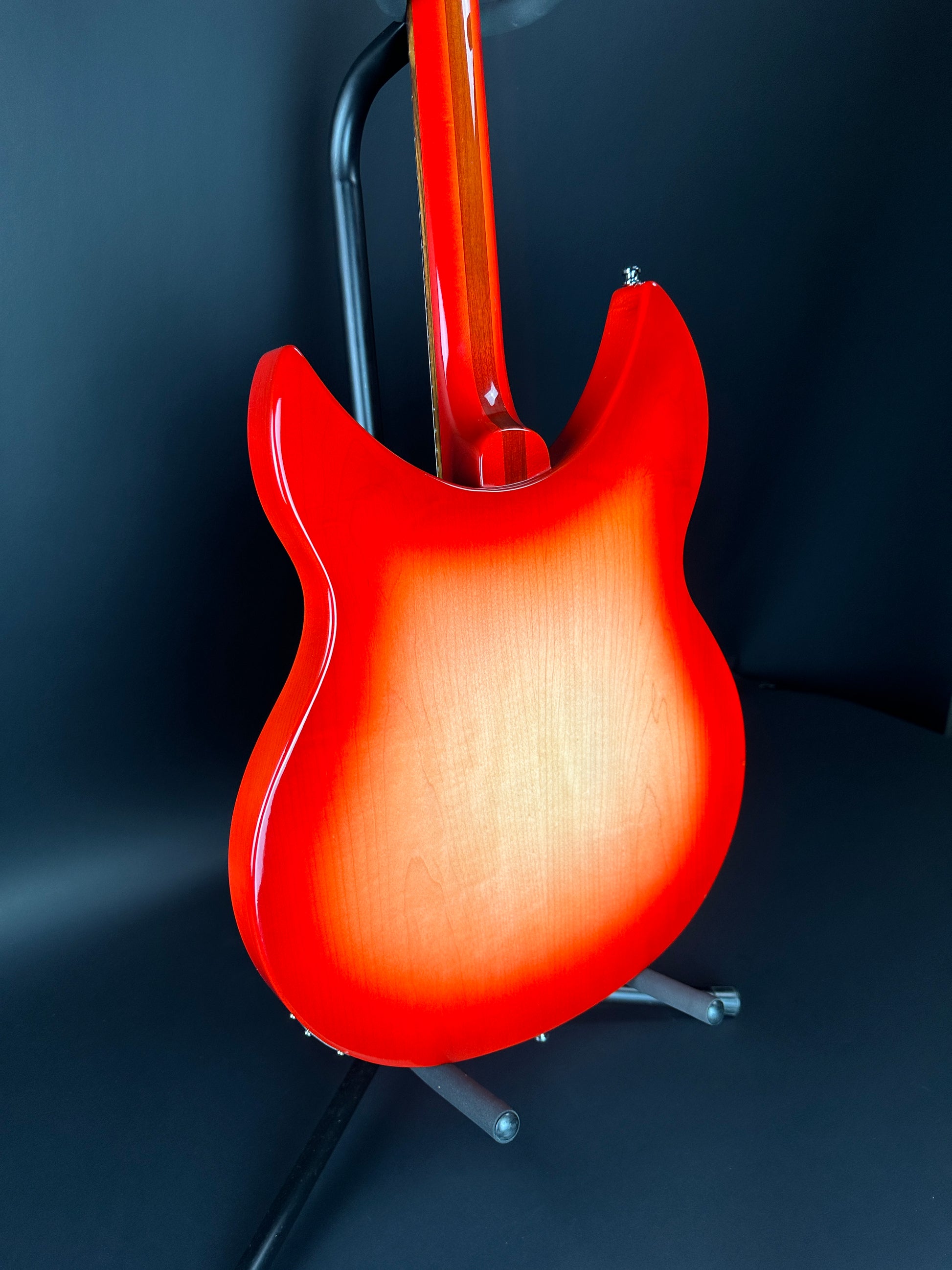 Back angle of Used 2017 Rickenbacker 330 Fireglo.