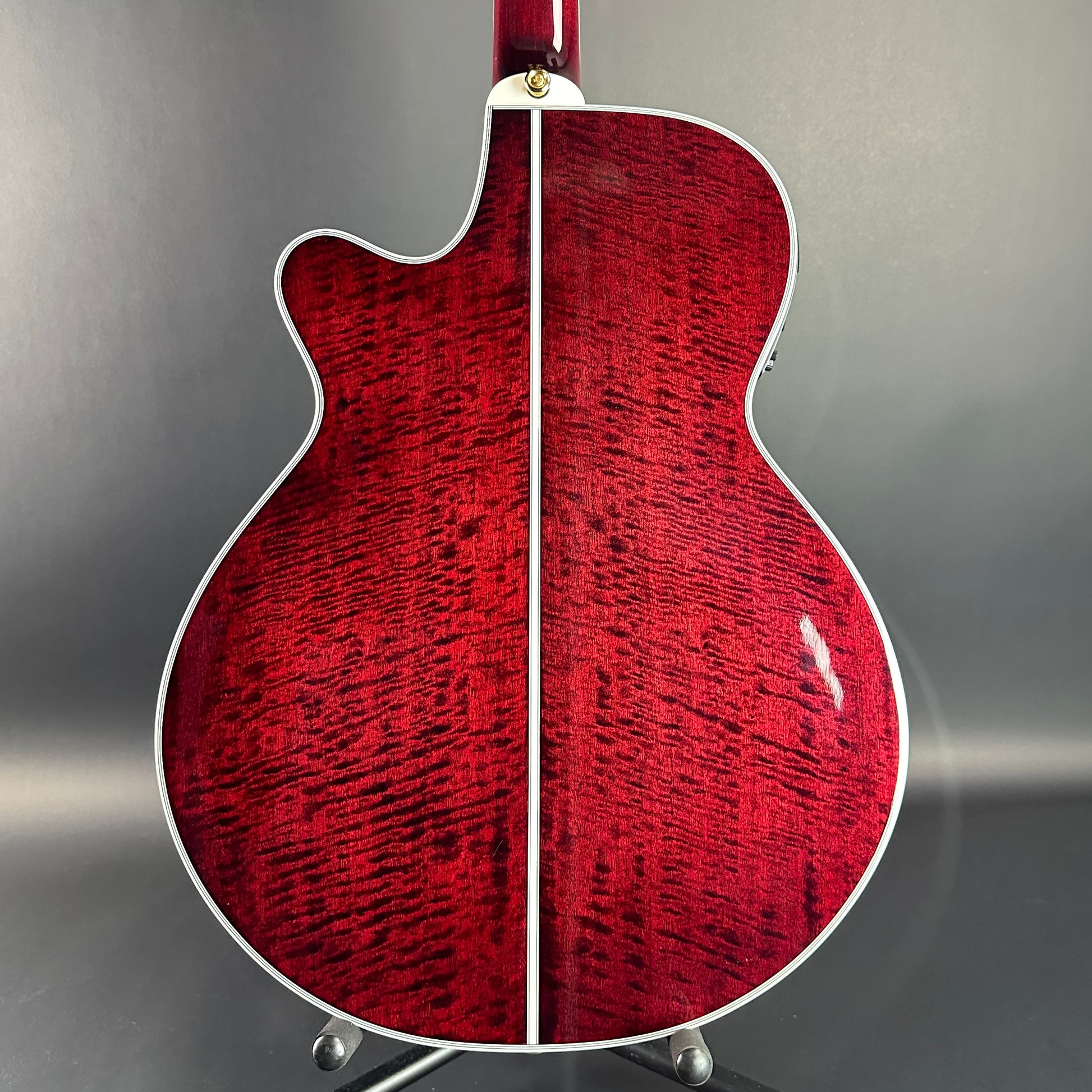 Back of Used Takamine TSP158C Red.