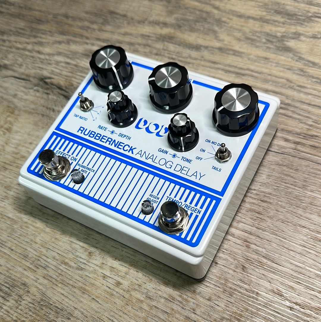 Top of Used DOD Rubberneck Analog Delay.