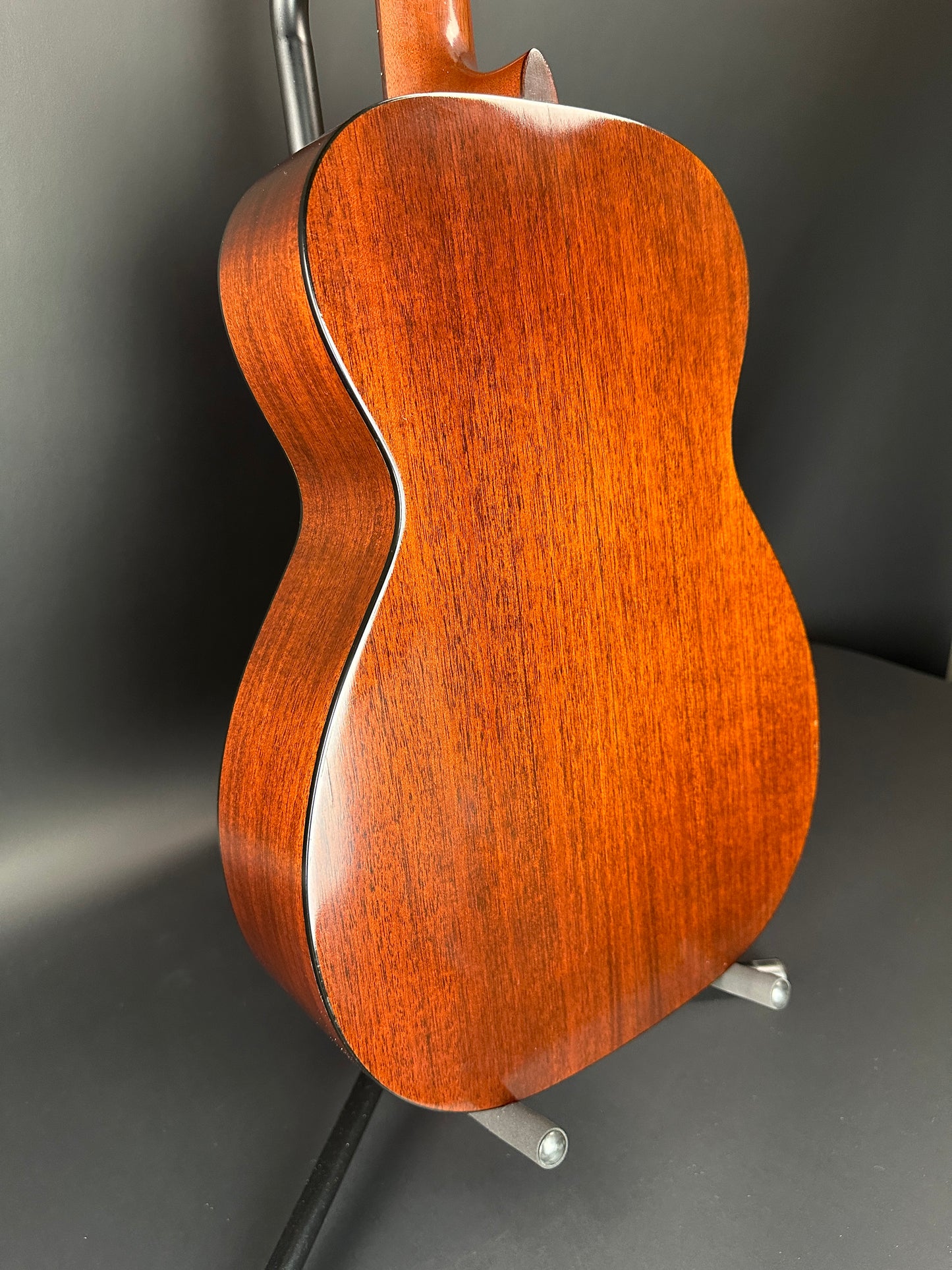 Back angle of Vintage 1971 Martin 0-18.