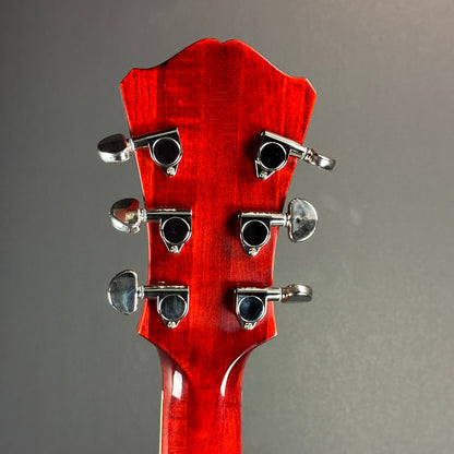 Back of headstock of Used Eastman AR50CE.