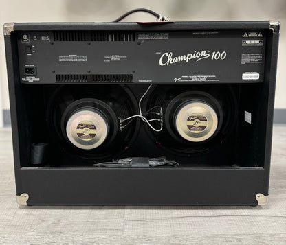 Back of Used Fender Champion 100 2x12 100 Watt Combo