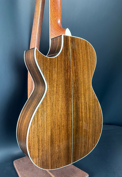 Back angle of Used 1992 Taylor 812c Florentine Cutaway.