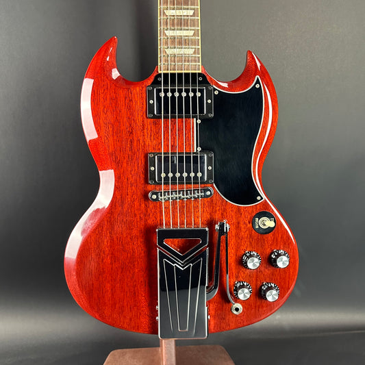 Front of Used 2013 Gibson SG Standard Cherry Side Trem.