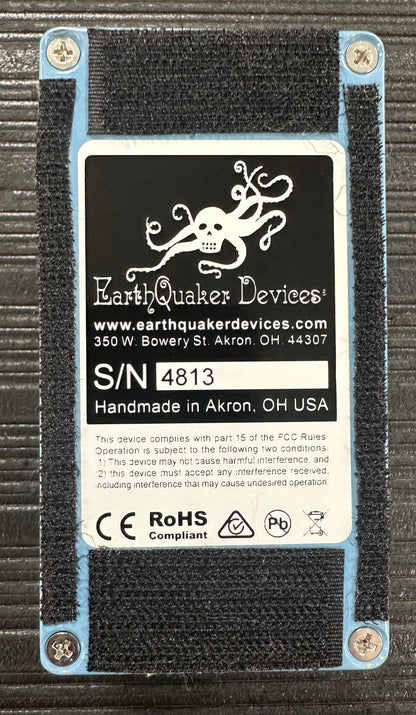 Bottom of Used Earthquaker Devices The Warden Compressor TSS4158