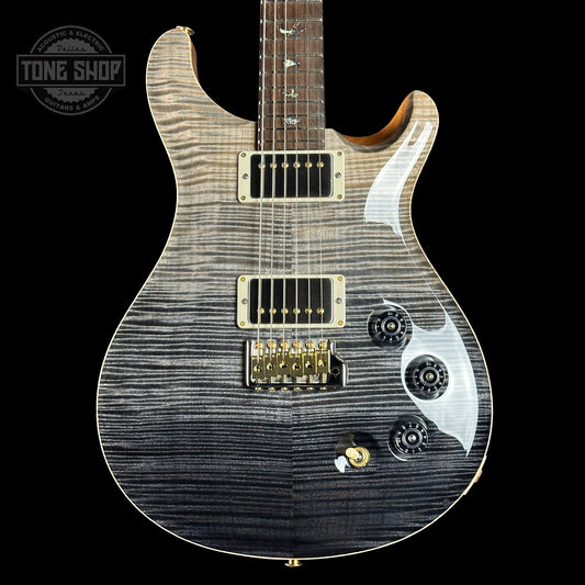 Front of PRS TSG Anniversary Wood Library Artist DGT Frostbite Brazilian Rosewood.