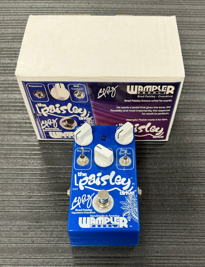 Top of with box of Used Wampler Paisley Drive w/box