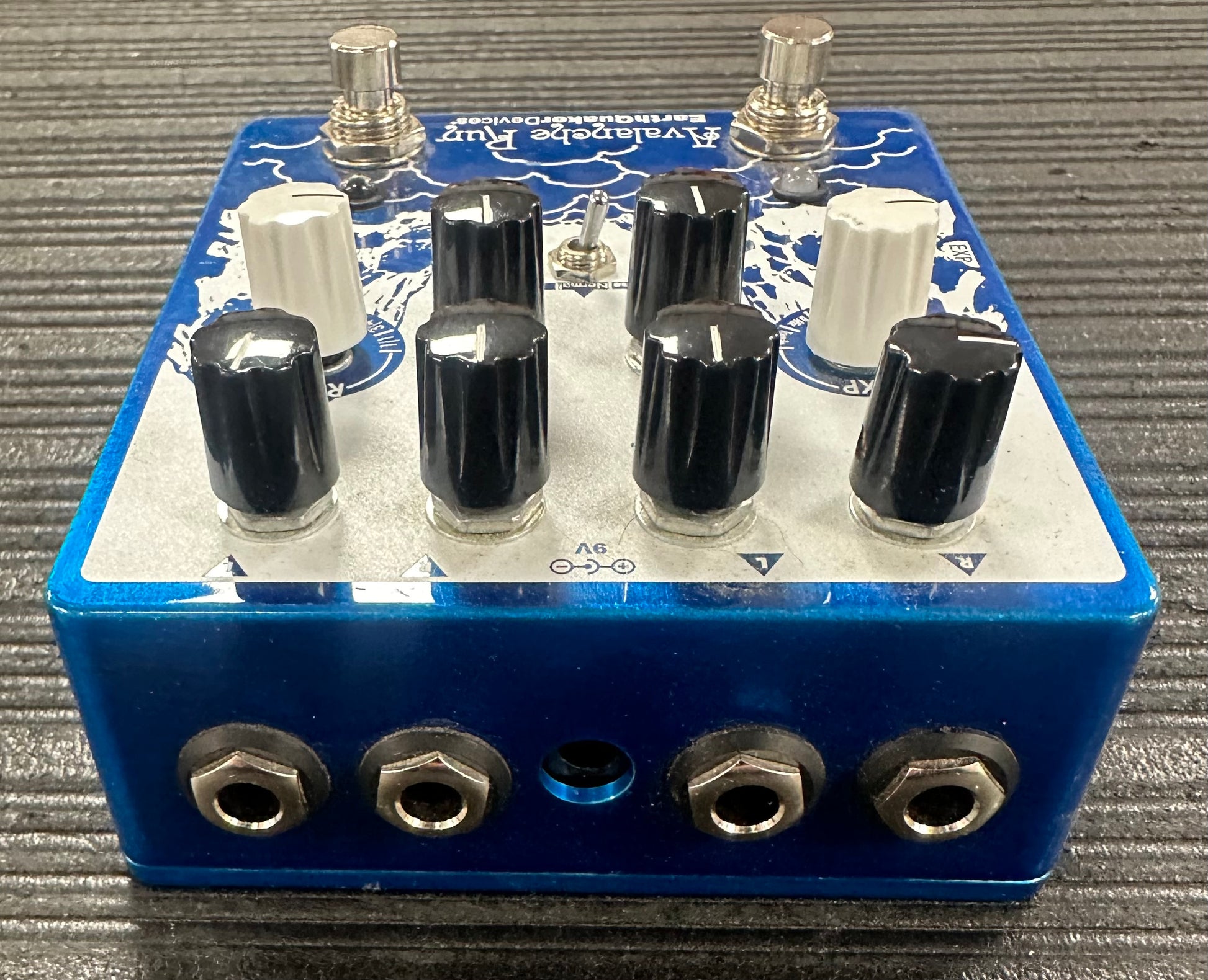 Back of Used Earthquaker Devices Avalanche Run Stereo Delay & Reverb TSS4256