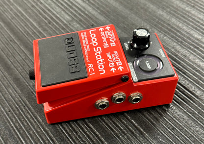 Side of Used Boss RC-1 Looper