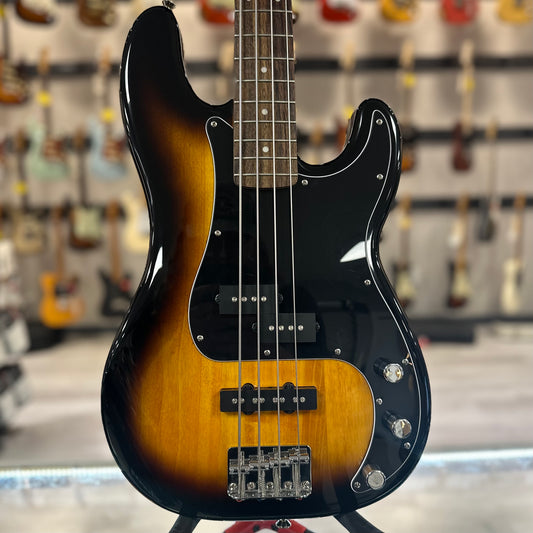 Front of Used Squier Affinity Precision Bass Sunburst TSS4532