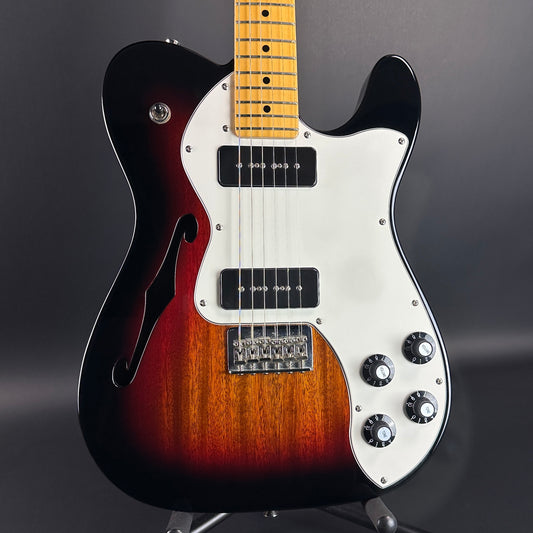 Front of Used Fender Modern Player Telecaster Sunburst.