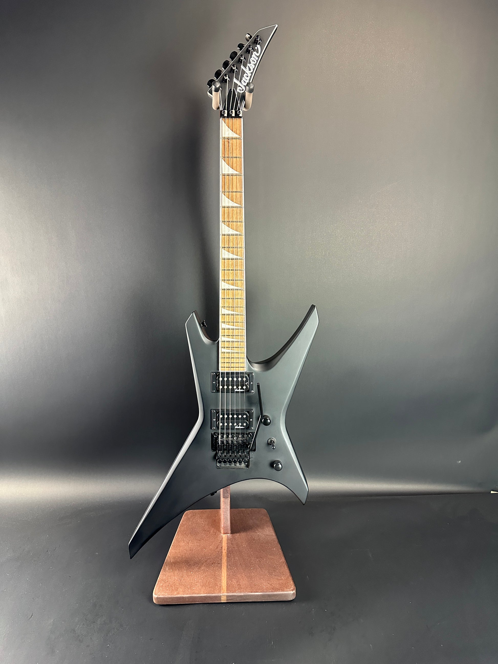 Full front of Used Jackson WRX24 Warrior Black.