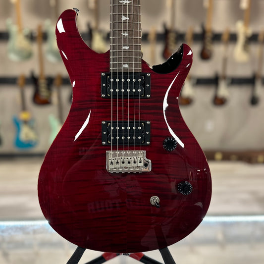 Front of Used 2023 PRS SE CE-24 Black Cherry w/bag TSS4129
