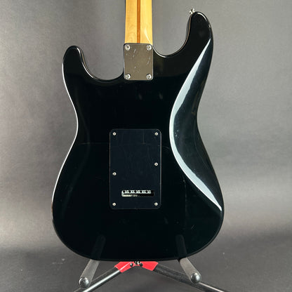 Back of body of Used Fender MIM Standard Strat Black.