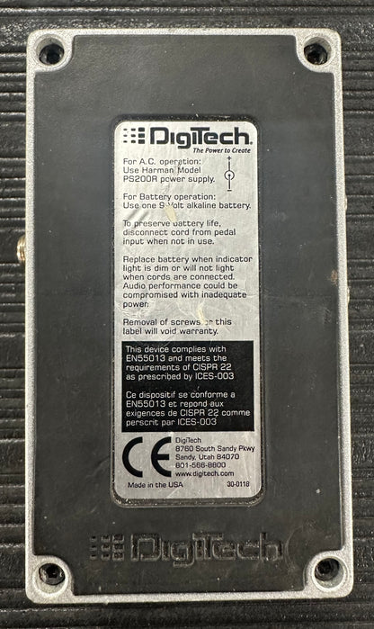 Bottom of Used DigiTech Digi Delay Digital Delay TSS4395