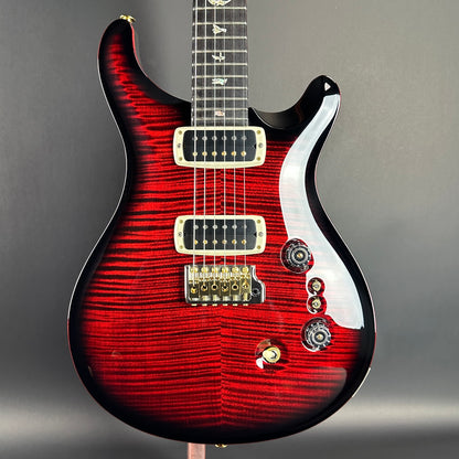 Front of PRS Custom 24-08 10 Top Fire Smokeburst.