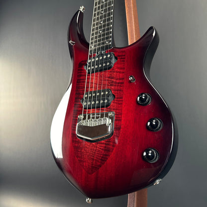 Front angle of Used Ernie Ball Petrucci Monarch Majesty Red.