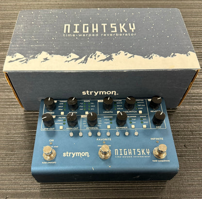 Top of with box of Used Strymon Nightsky Time Warped Reverberator