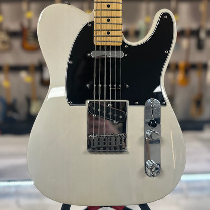 Front of Used Fender Deluxe Nashville Telecaster Olympic White w/ 51 Nocaster Bridge Pickup TSS4525