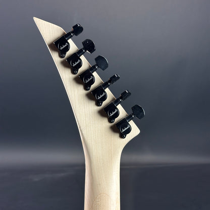 Back of headstock of Used Jackson JS34Q Red.