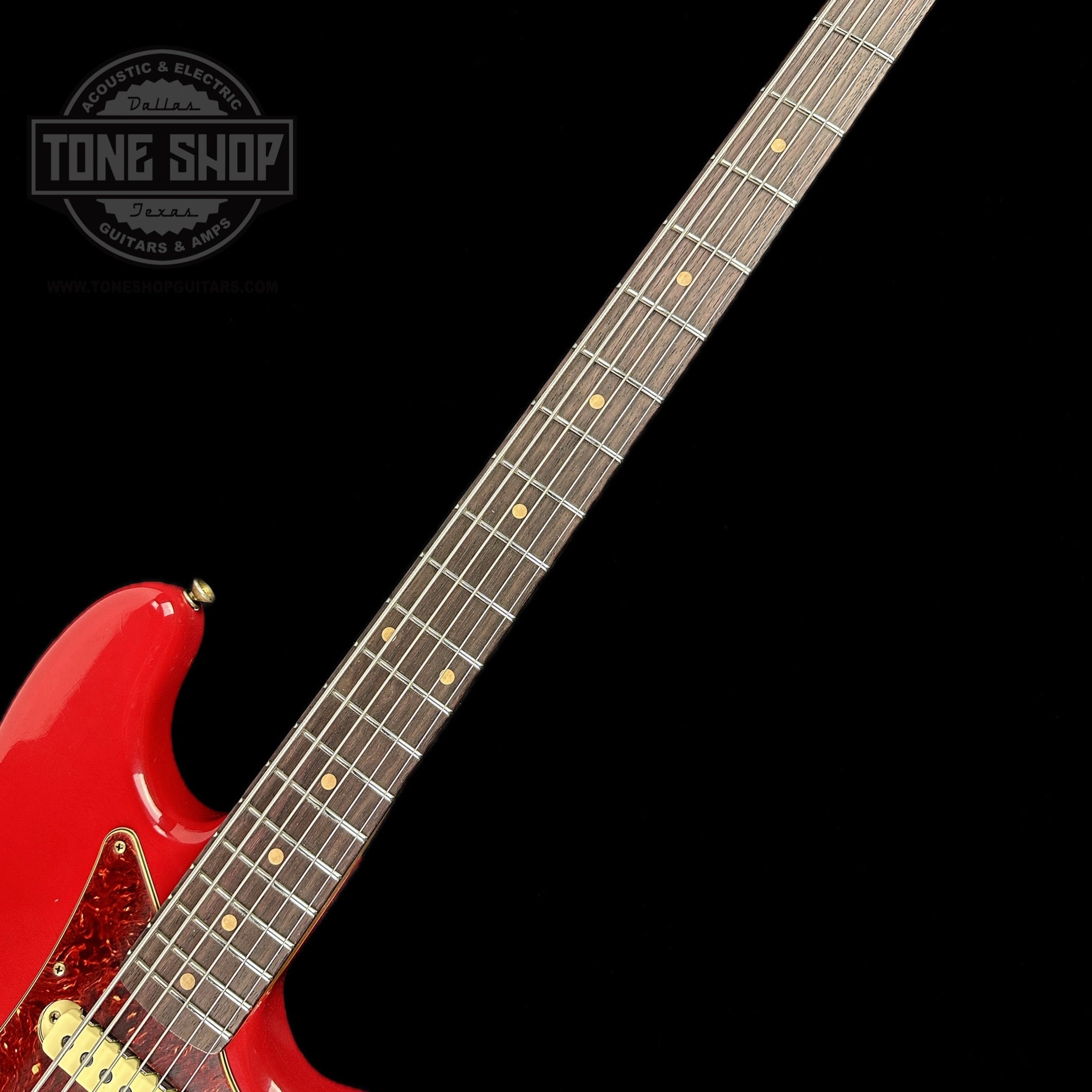Fender Custom Shop Limited Edition Bass VI Journeyman Relic Aged Dakota Red  w/case