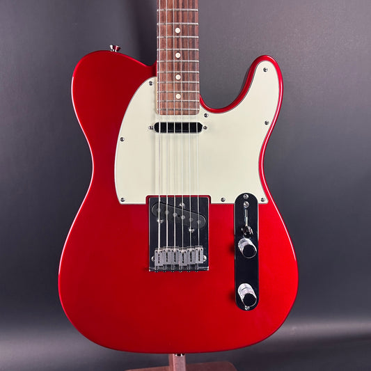 Front of Used 2005 Fender American Telecaster RW Chrome Red.