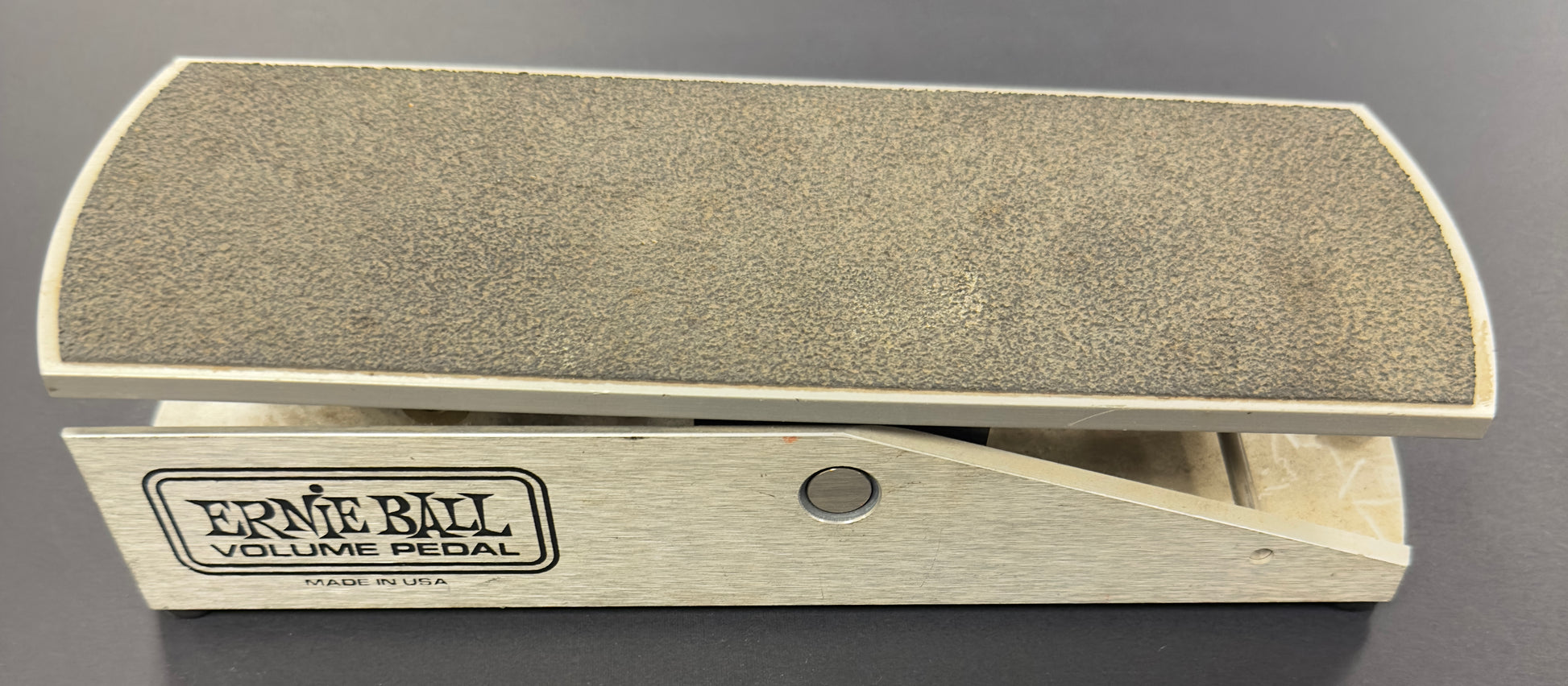 Side of Used Ernie Ball Volume Pedal Silver TSS4878