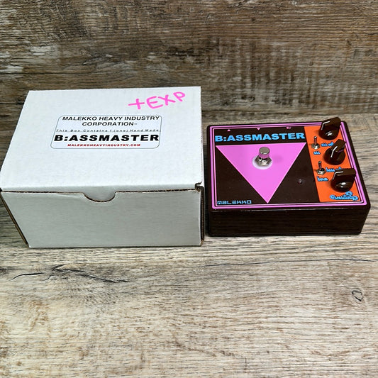 Front of Used Malekko B:assmaster Fuzz w/box TSU15391.