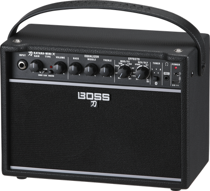 Side of Boss Katana Mini X 10W Guitar Amplifier